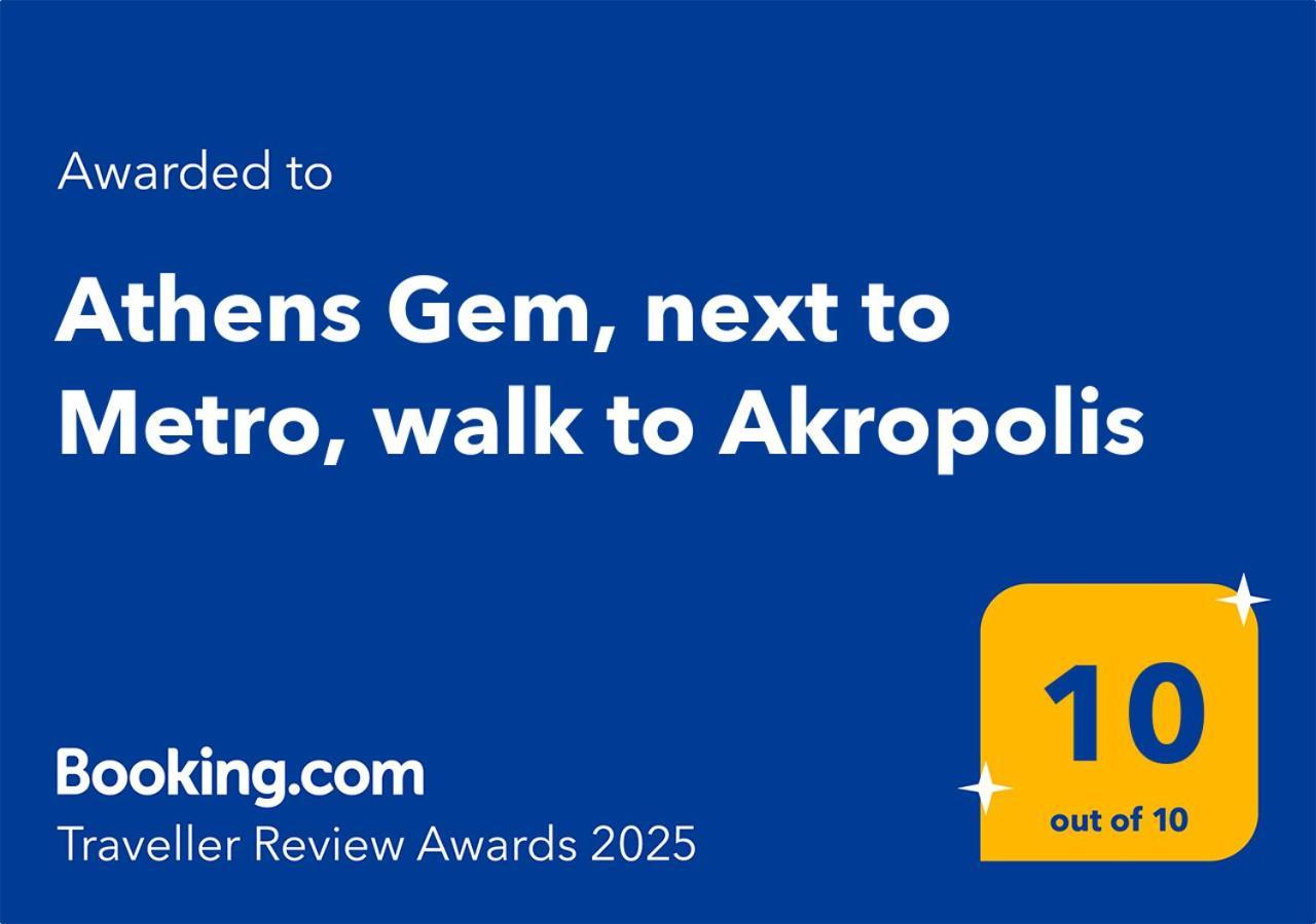 Athens Gem, Next To Metro, Walk To Akropolis Exterior photo